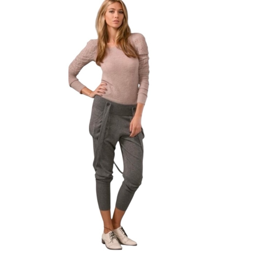 Juicy Couture Bird Vintage Y2K Cashmere Joggers Sweatpants Pockets Boho Cozy S